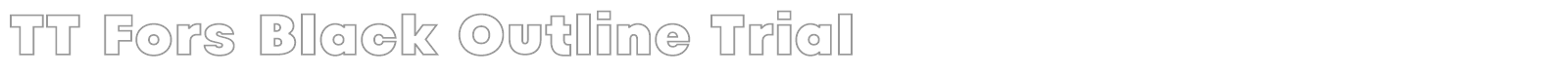 TT Fors font preview